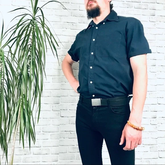 Nautica | Shirts | Nautica Mens Navy Blue Solid Color Short Sleeve Button Down Dress Shirt Sz M | Poshmark Nautica | Shirts | Nautica Mens Navy Blue Solid Color Short Sleeve Button Down Dress Shirt Sz M | Poshmark